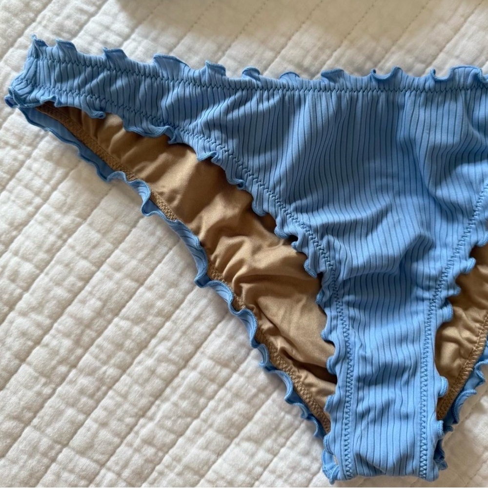Target Blue Ribbed Bikini Set - Picture 2 of 3